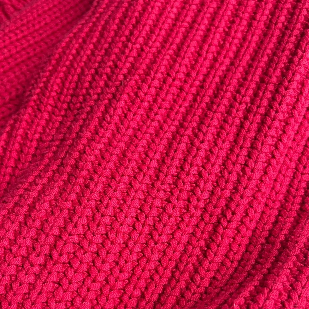 Free People Women's All Day Long V Neck Sweater - Fuego Rosa - tagged S, fits L